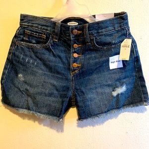 High Rise denim shorts
